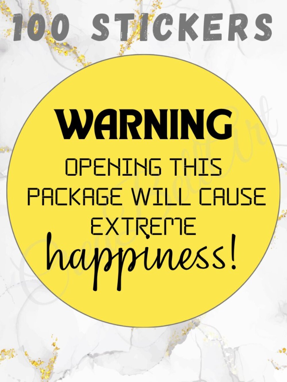 100 Thank you Stickers | Warning Stickers